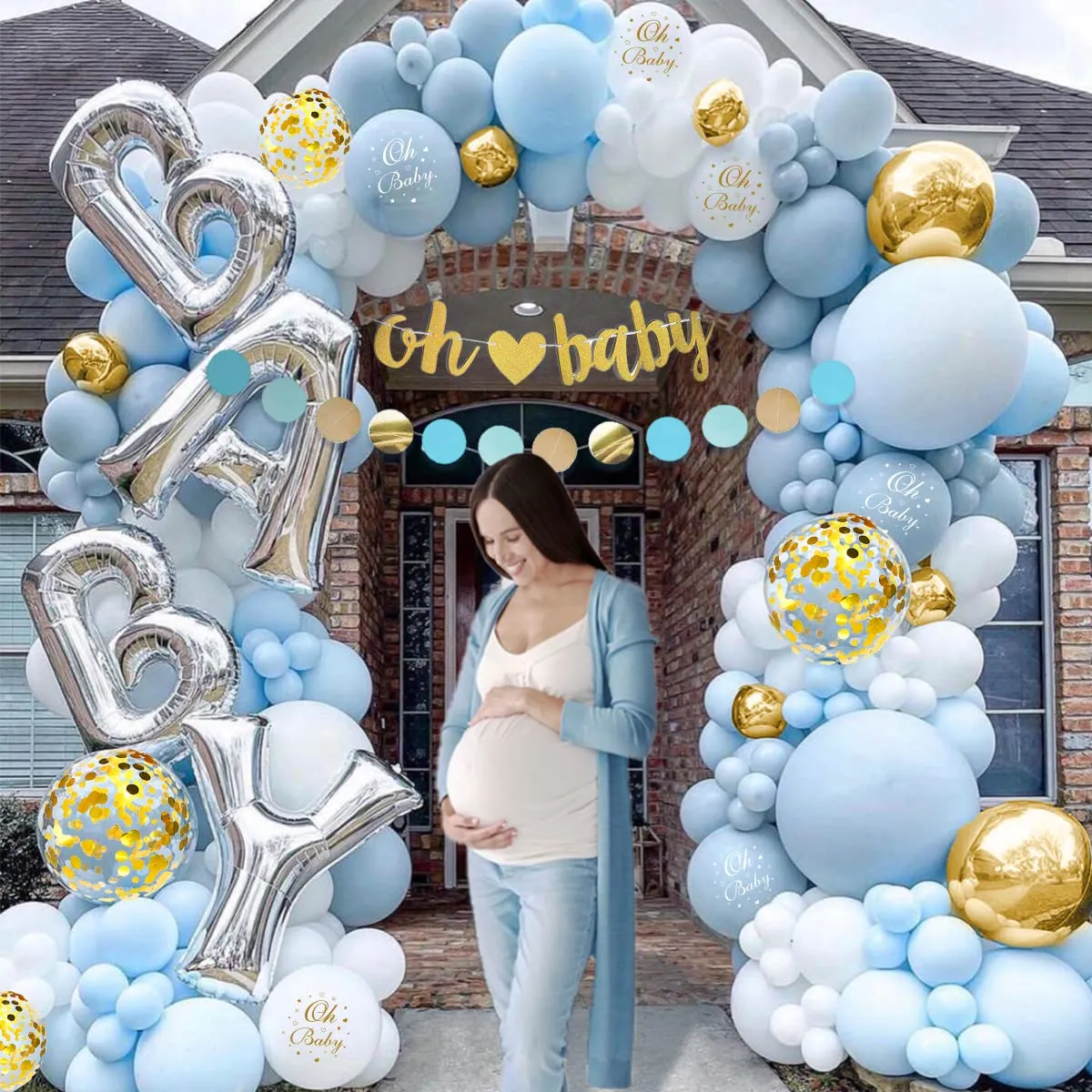 Blue Balloons Oh Baby (4)