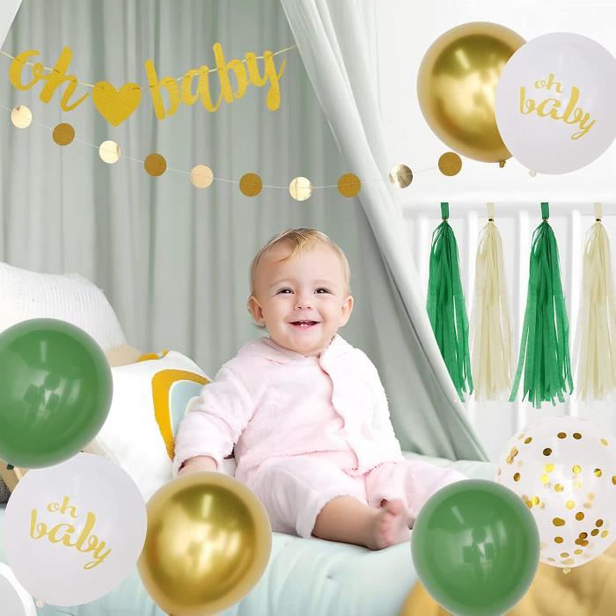 Baby Shower Decoration Ballon Garcon Filles Arche (3)